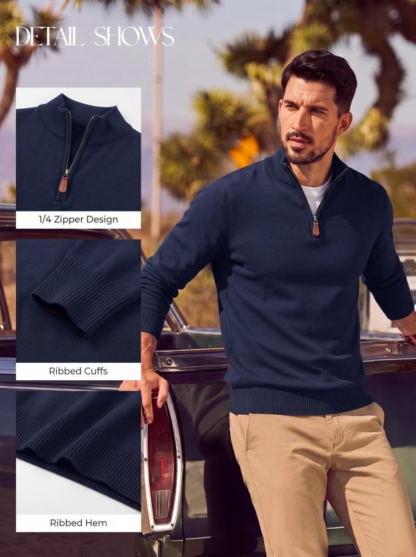 Quarter Zip Knitted Jumper