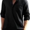 Cotton Linen Long Sleeve Shirt