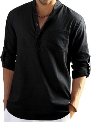 Cotton Linen Long Sleeve Shirt