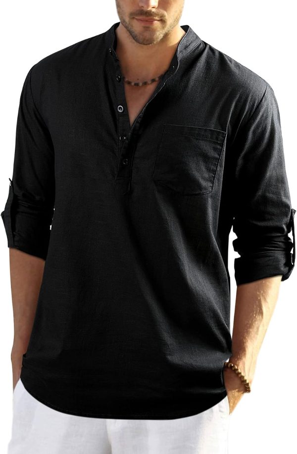 Cotton Linen Long Sleeve Shirt