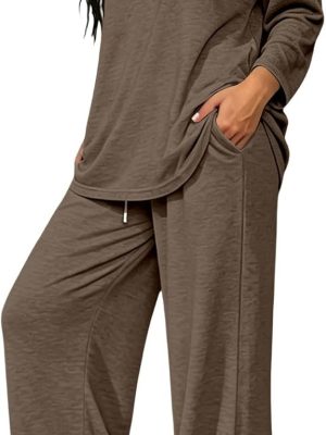 Long Sleeve Lounge Set with Pockets