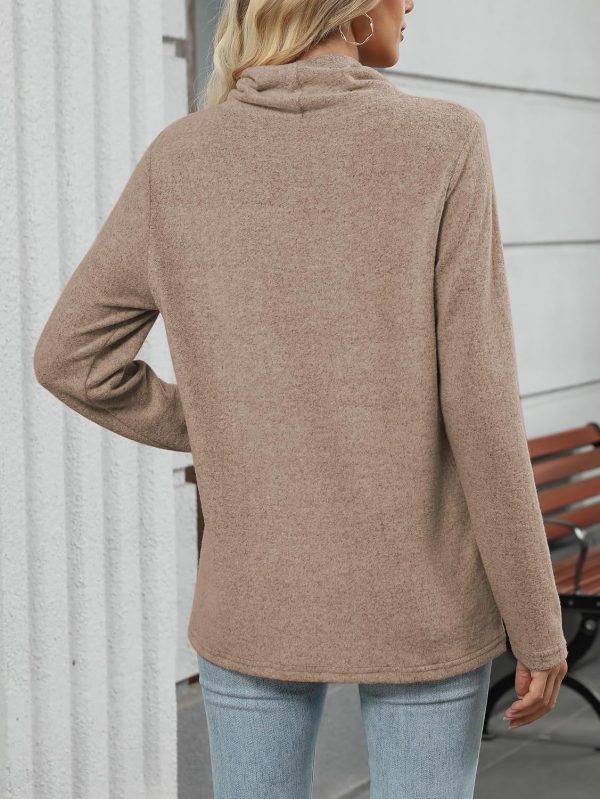 Long Sleeve Cowl Neck Tunic Jumper