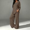 Long Sleeve Lounge Set with Pockets