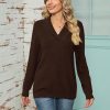 V Neck Collared Jumper