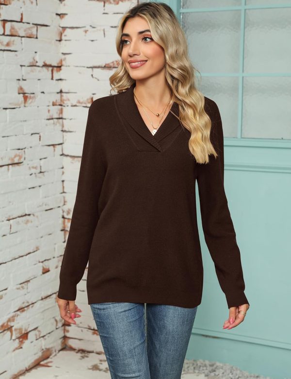 V Neck Collared Jumper