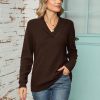 V Neck Collared Jumper