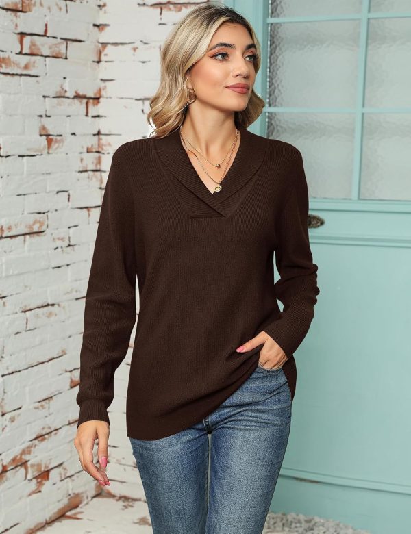 V Neck Collared Jumper