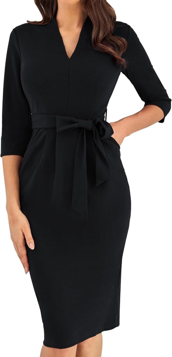 Cocktail Dress 3/4 Sleeve