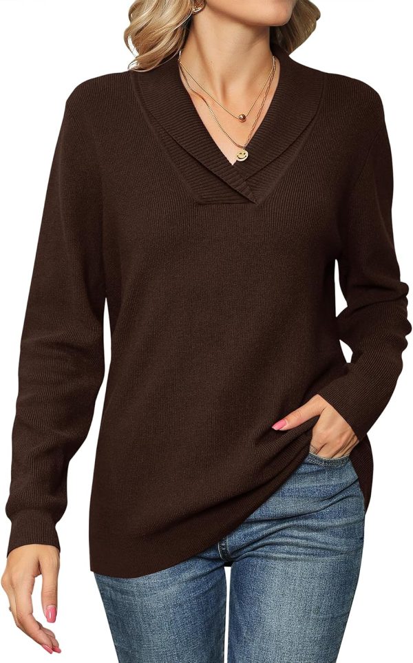 V Neck Collared Jumper