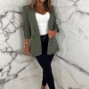 img-51642242dbcbf2c011ce Ruched Sleeve Lined Blazer
