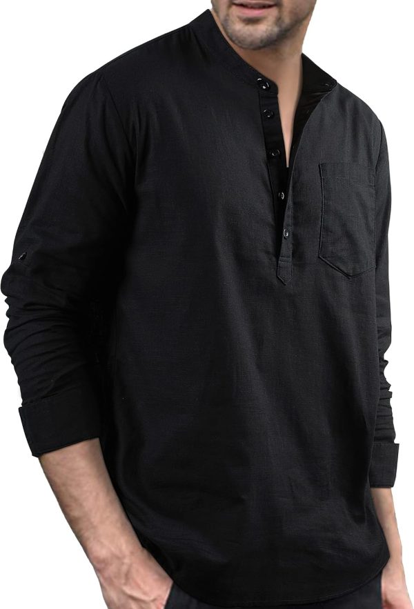Cotton Linen Long Sleeve Shirt