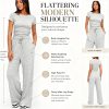 Soft 2 Piece Co Ord Set with Wide Leg Trousers