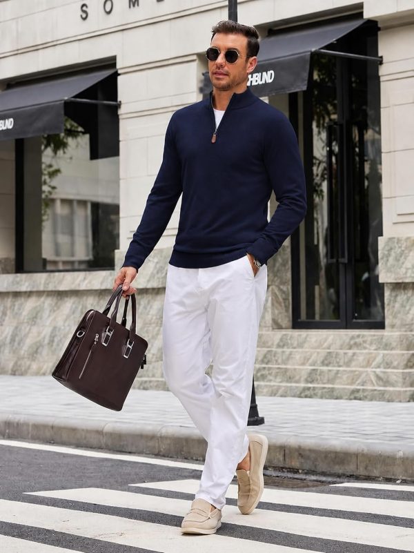 Quarter Zip Knitted Jumper