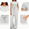 Soft 2 Piece Co Ord Set with Wide Leg Trousers
