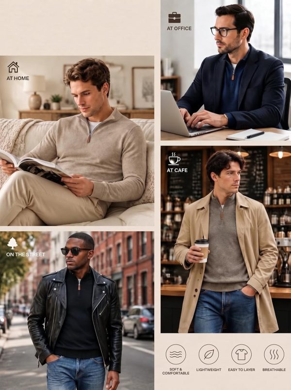 Quarter Zip Knitted Jumper