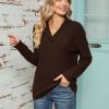 V Neck Collared Jumper