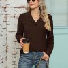 V Neck Collared Jumper