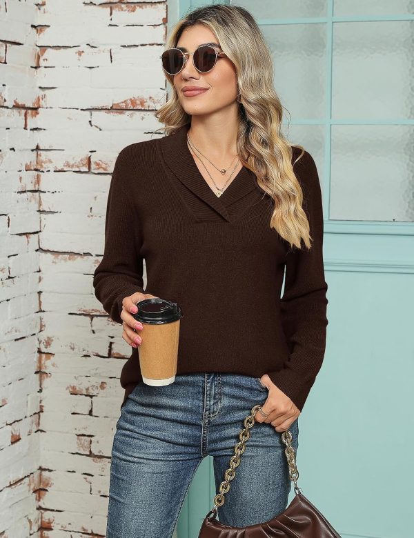 V Neck Collared Jumper