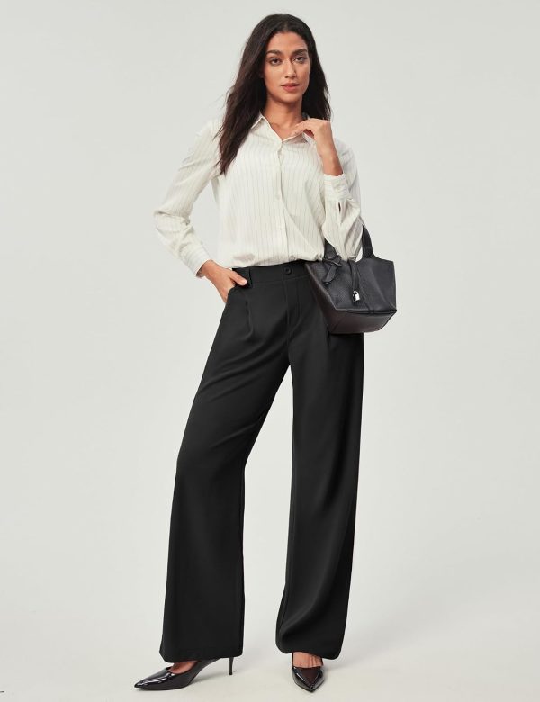 Wide Leg Trousers with Pockets