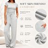 Soft 2 Piece Co Ord Set with Wide Leg Trousers