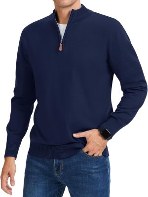 Quarter Zip Knitted Jumper