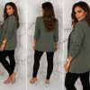 img-e99e61b06ef6b6021b38 Ruched Sleeve Lined Blazer
