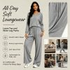 Long Sleeve Lounge Set with Pockets