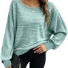 Ribbed Knitted Batwing Jumper