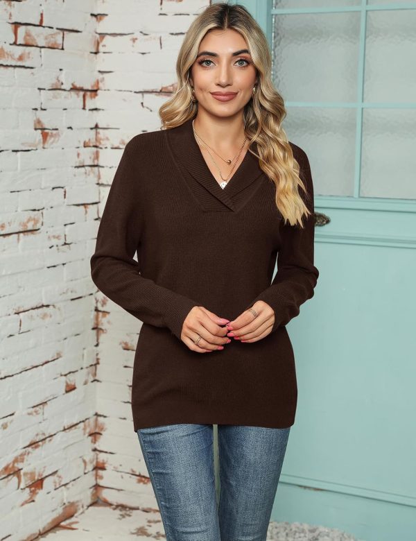 V Neck Collared Jumper